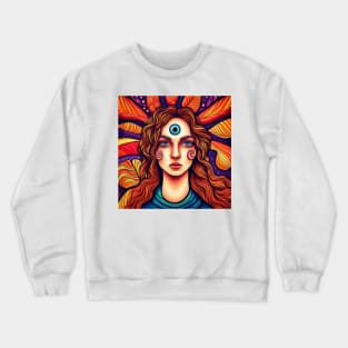 Hannah the Mystic Sorceress Witch Crewneck Sweatshirt